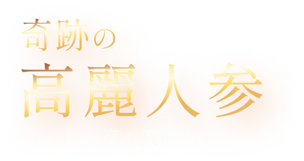 奇跡の高麗人参＋ベルギー産＆濃縮なし